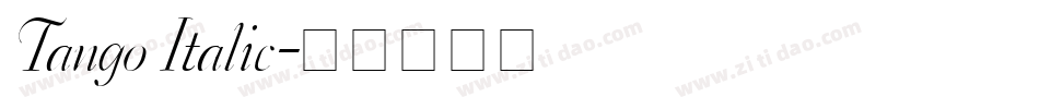 Tango Italic字体转换